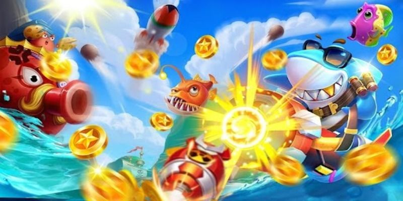 Bắn cá hoàng kim phòng Long Cung với rồng vàng khổng lồ